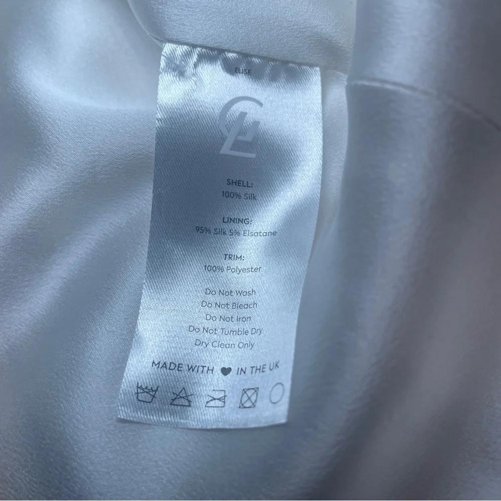 NEW! Galia Lahav- Elise Ivory Satin Asymmetric Strap Reception Size US 0 Bridal - Picture 13 of 14